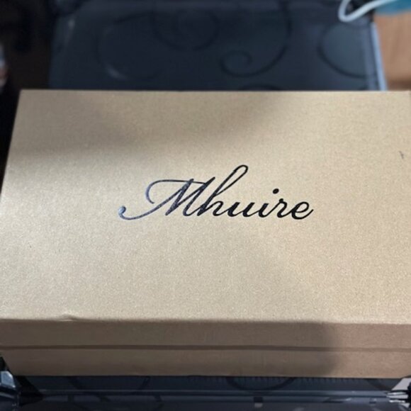 Open Toe Ankle Strap Patent Silver Stiletto Heels Sz 7 - Picture 7 of 7